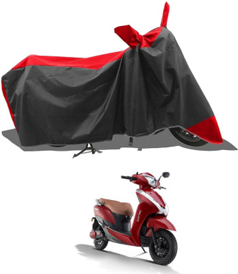 KEDIT Two Wheeler Cover for Ampere(Red, Black)