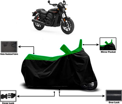 Amexride Two Wheeler Cover for Harley Davidson(Street Rod, Green)