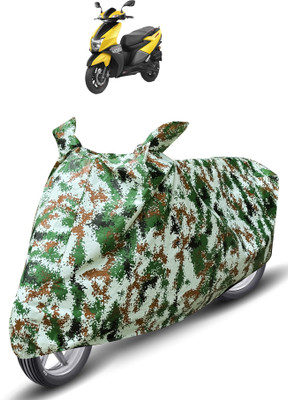 MOCKHE Waterproof Two Wheeler Cover for TVS(Ntorq 125, Green)