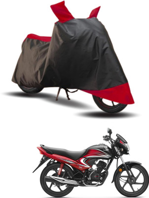 KEDIT Two Wheeler Cover for Honda(Dream Yuga, Red, Black)