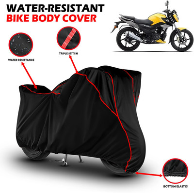 GKG Waterproof Two Wheeler Cover for TVS(Raider, Black, Red)
