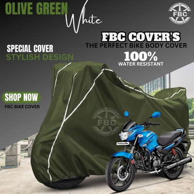 FBC Waterproof Two Wheeler Cover for Hero(Glamour, Green)