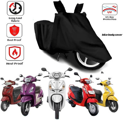 smwzxyu Waterproof Two Wheeler Cover for Suzuki(Access, Black)