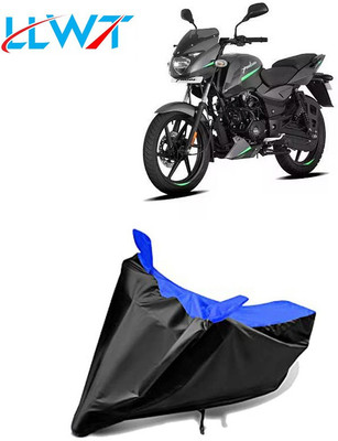 KPIND Waterproof Two Wheeler Cover for Bajaj(Pulsar 125 Neon, Black, Blue)