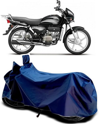 AASHTIK MART Two Wheeler Cover for Hero(Splendor Plus, Blue)