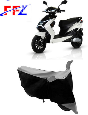 FFZ Waterproof Two Wheeler Cover for Electric Cruz(X1, Black, Grey)