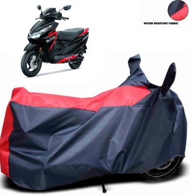 ma collections Waterproof Two Wheeler Cover for Honda(Grazia, Red, Black)