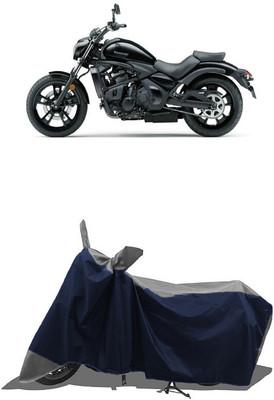 SUGASHRI Waterproof Two Wheeler Cover for Kawasaki(Vulcan S, Grey, Blue)