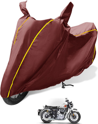 Auto Hub Waterproof Two Wheeler Cover for Royal Enfield(Interceptor 650, Maroon)