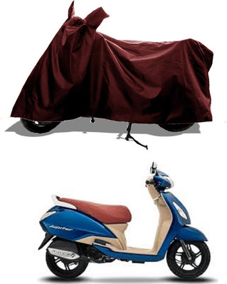 GROFATIK Two Wheeler Cover for TVS(Jupiter Grande BS6, Maroon)