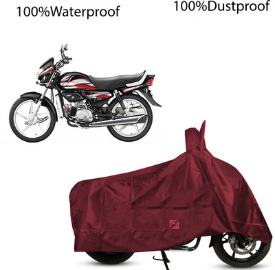 EGAL Two Wheeler Cover for Hero(HF Deluxe i3s, Maroon)