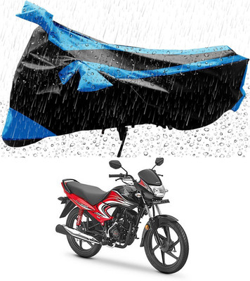 Mdstar Waterproof Two Wheeler Cover for Honda(Dream Yuga, Blue, Black)