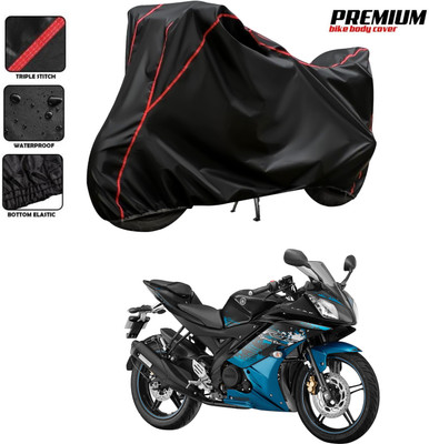 CODOKI Waterproof Two Wheeler Cover for Yamaha(YZF R15 Ver 2.0, Black, Red)