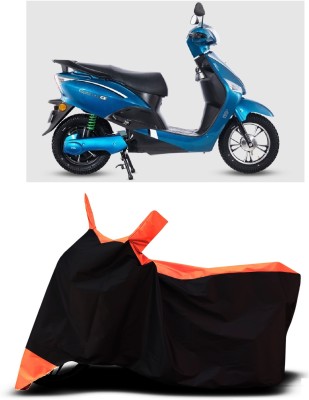 VESMEI Two Wheeler Cover for Hero(Electric Optima DX BS6, Orange)