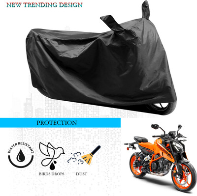 ANTHUB Waterproof Two Wheeler Cover for KTM(390 Duke, Black)
