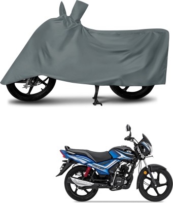 MMSSTAR Waterproof Two Wheeler Cover for TVS(Star City Plus, Grey)