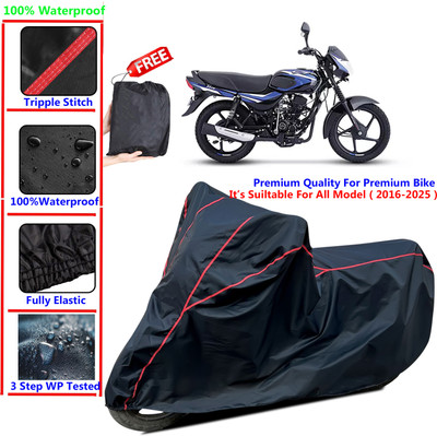 SThanaveX Waterproof Two Wheeler Cover for Bajaj(CT110, Black)