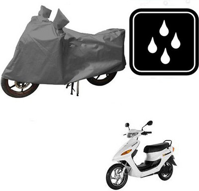 DeepShakshi AUTOMOTIVE Waterproof Two Wheeler Cover for Indus(Yo Electron, Grey)