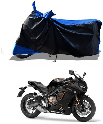 DeepShakshi AUTOMOTIVE Waterproof Two Wheeler Cover for Honda(CBR650R, Blue)