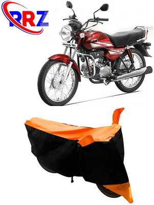 RRZ Waterproof Two Wheeler Cover for Hero(HF Dawn, Black, Orange)