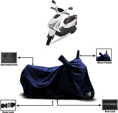 Amexride Two Wheeler Cover for Ampere(Reo Elite BS6, Blue)