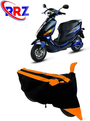 RRZ Waterproof Two Wheeler Cover for Hero(Electric Cruz, Black, Orange)