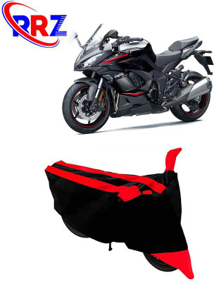 RRZ Waterproof Two Wheeler Cover for Kawasaki(Ninja 1000, Black, Red)