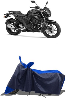 SUGASHRI Waterproof Two Wheeler Cover for Yamaha(FZ 25 BS6, Blue, Blue)