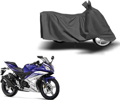 FKOK Waterproof Two Wheeler Cover for Yamaha(YZF R15 V3, Grey)