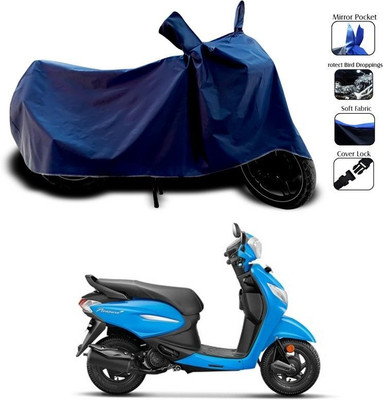 DeepShakshi AUTOMOTIVE Waterproof Two Wheeler Cover for Hero(Pleasure+ 110, Blue)