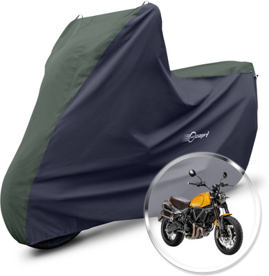 Neodrift Two Wheeler Cover for Ducati(Scrambler 1100, Green, Black)