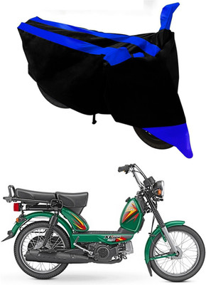 Mdstar Waterproof Two Wheeler Cover for TVS(XL 100 Heavy Duty, Blue, Black)