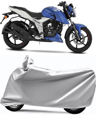 V VINTON Two Wheeler Cover for TVS(Apache RTR 160 4V, Grey)