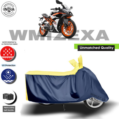 AutoGalaxy Waterproof Two Wheeler Cover for KTM(RC 390 BS6, Yellow, Blue)