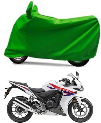 Furious3D Two Wheeler Cover for Honda(CBR500R, Green)