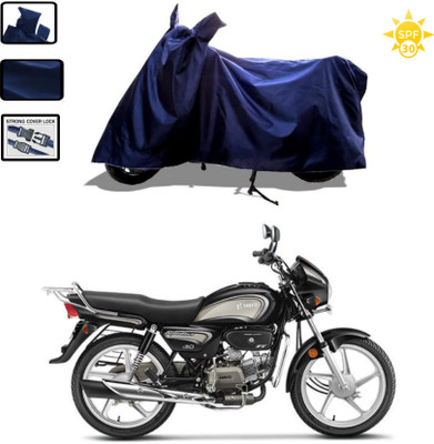 HWSXQAE Waterproof Two Wheeler Cover for Hero(Splendor, Blue)