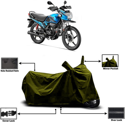 Amexride Two Wheeler Cover for Hero(Passion Pro TR, Green)