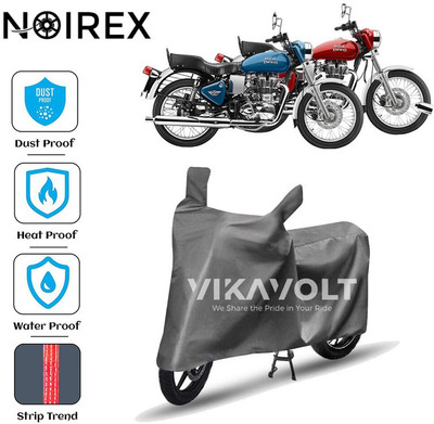 NOIREX Two Wheeler Cover for Royal Enfield(Bullet 350, Grey)