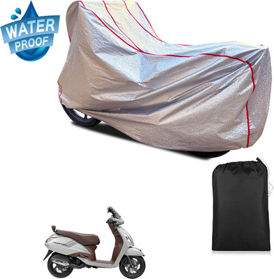 GOSHIV-car and bike accessories Waterproof Two Wheeler Cover for TVS(Jupiter classic, Silver)