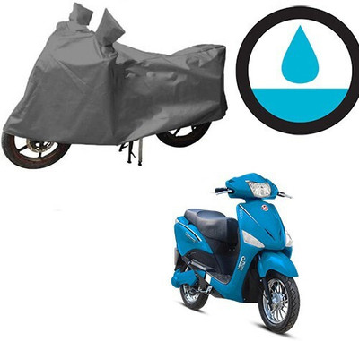 MMSSTAR Waterproof Two Wheeler Cover for Hero(Electric Optima, Grey)