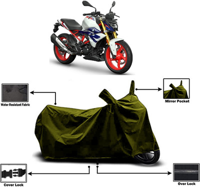 Amexride Two Wheeler Cover for BMW(G 310 R, Green)