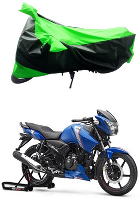 MMSSTAR Waterproof Two Wheeler Cover for TVS(Apache RTR 160, Green, Black)