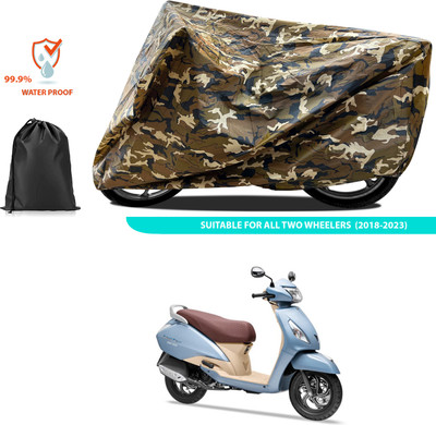 PAGORA Waterproof Two Wheeler Cover for TVS(Jupiter Grande, Yellow)