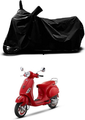 DeepShakshi AUTOMOTIVE Waterproof Two Wheeler Cover for Vespa(Vespa SXL, Black)