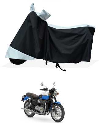 Tricway Two Wheeler Cover for Triumph(Bonneville T120 Black BS6, White)