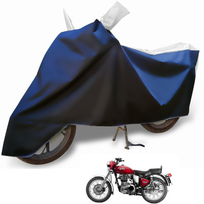 Euro Care Waterproof Two Wheeler Cover for Royal Enfield(Bullet 350 Twinspark, Silver)