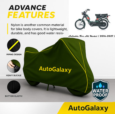 AutoGalaxy Waterproof Two Wheeler Cover for TVS(Heavy Duty Super XL, Green)