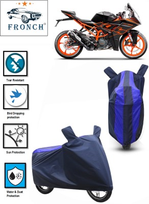 FRONCH Waterproof Two Wheeler Cover for KTM(RC 125, Blue)