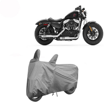 DeepShakshi AUTOMOTIVE Waterproof Two Wheeler Cover for Harley Davidson(Forty Eight, Grey)