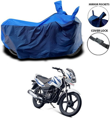 SEBONGO Waterproof Two Wheeler Cover for TVS(Sport, Blue)